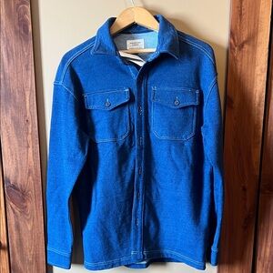 NWT Ladies XS American Eagle Outfitters Blue Button Down Shirt 100% Cotton